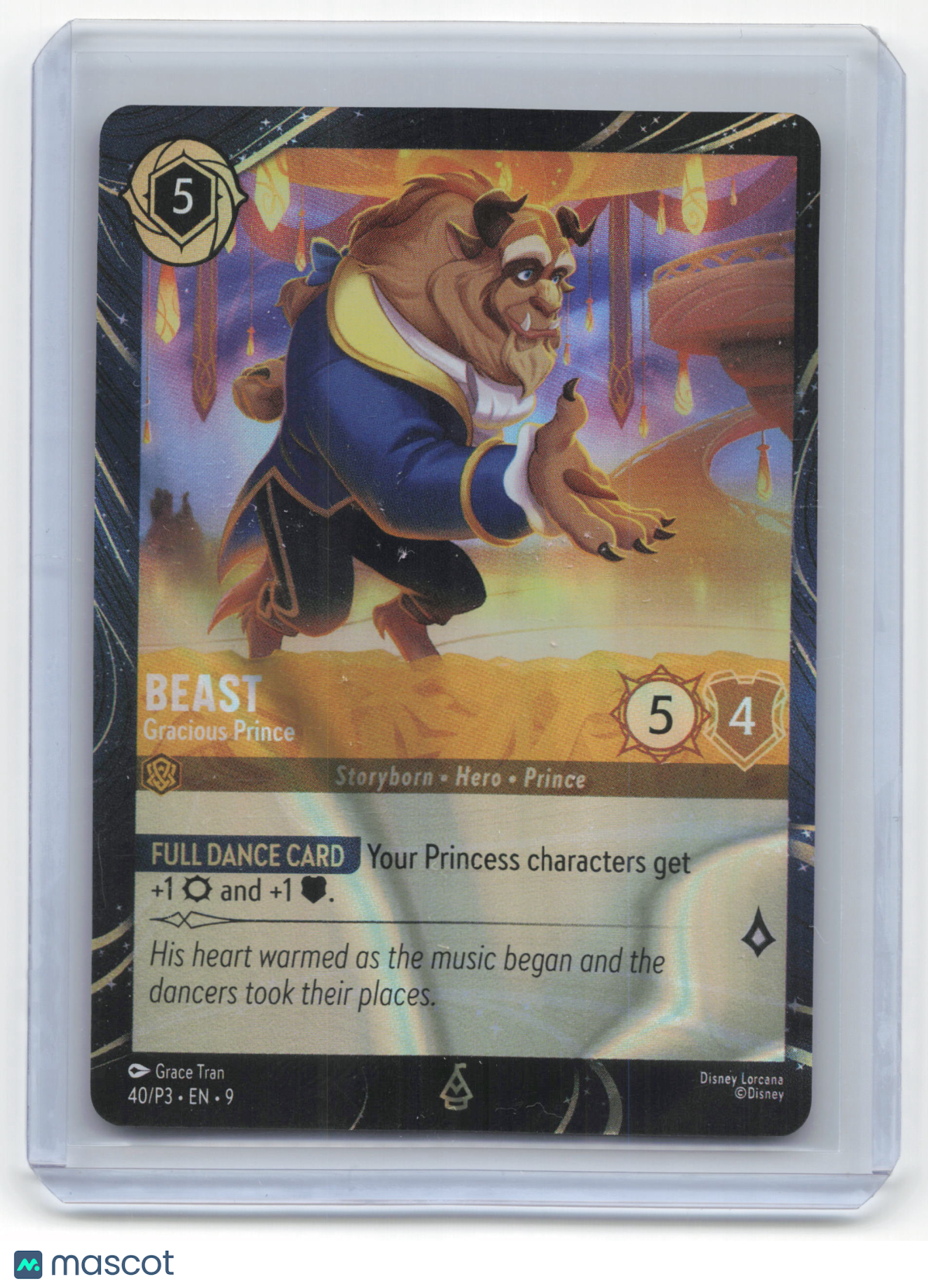 2025 Disney Lorcana—Beast - Gracious Prince #40/P3 Promo Set 3— Promo NM
