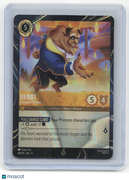 2025 Disney Lorcana—Beast - Gracious Prince #40/P3 Promo Set 3— Promo NM