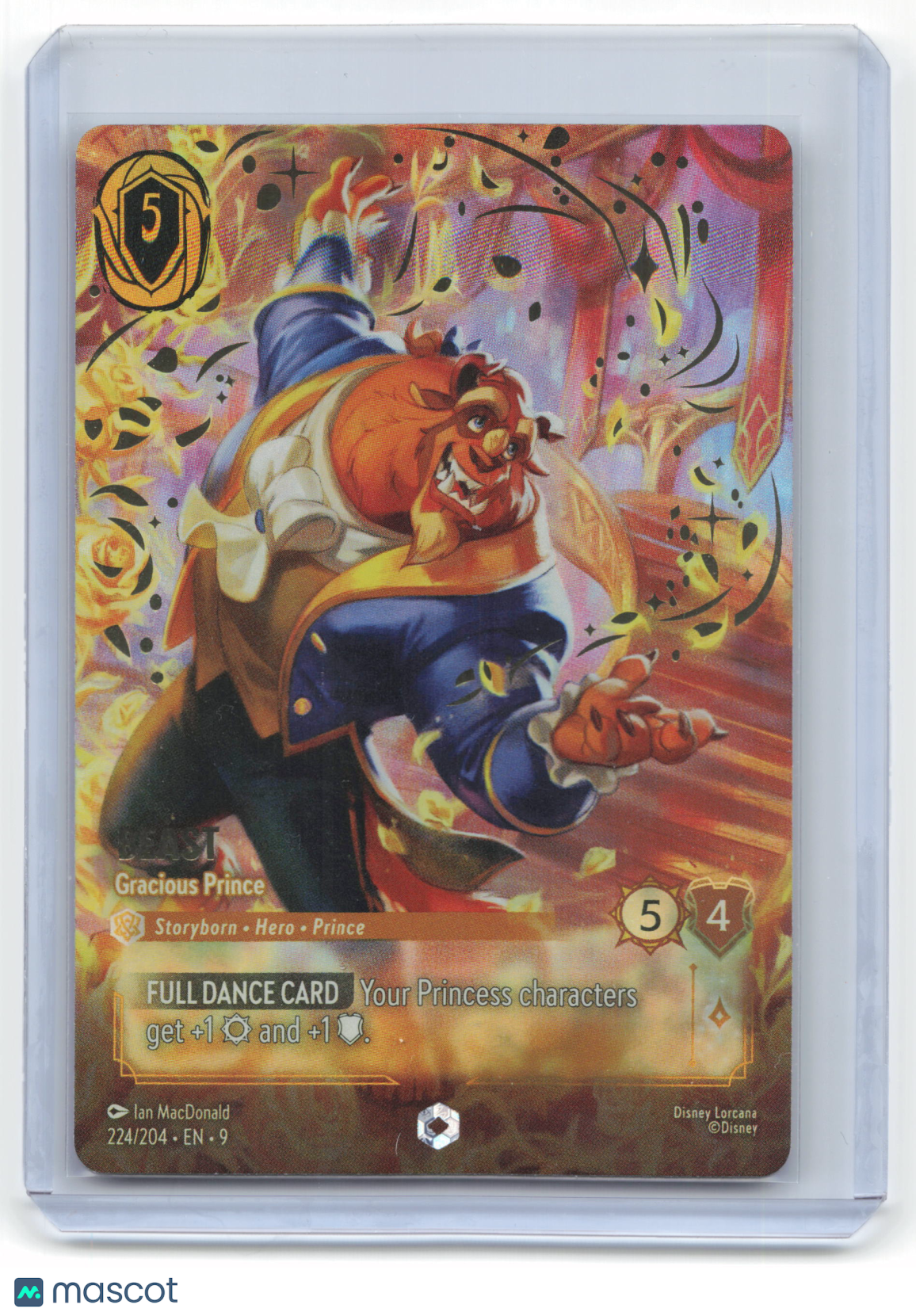 2025 Lorcana Beast (Gracious Prince) Fabled #224/204 Enchanted NM - Papa Joey's Collectibles