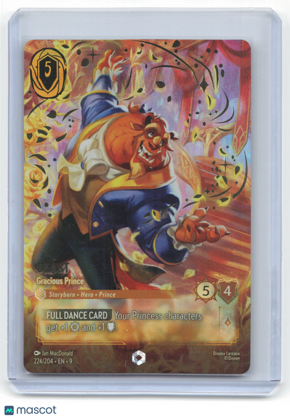 2025 Lorcana—Beast (Gracious Prince) #224/204 Fabled— Enchanted NM