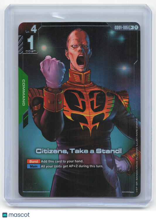 2025 Gundam Card Game Citizens, Take a Stand! Newtype Rising #GD0I-105 R+ NM - Papa Joey's Collectibles