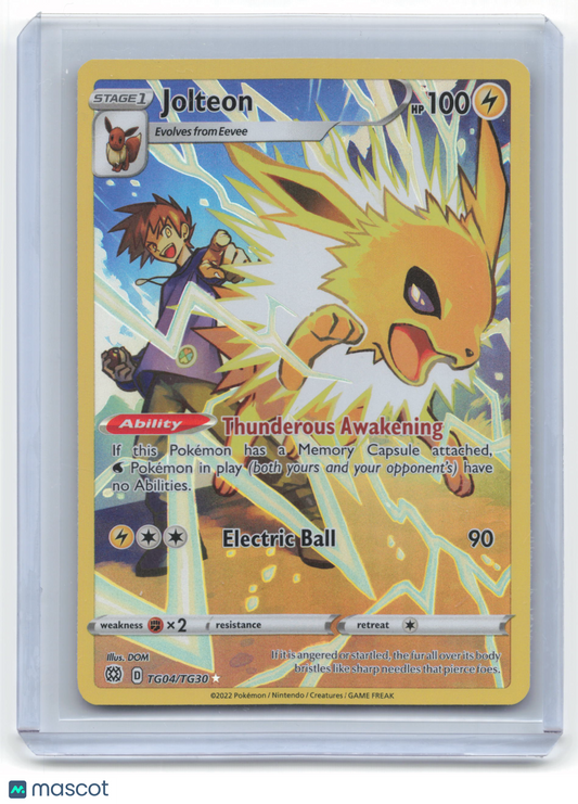2022 Pokemon Jolteon Brilliant Stars: Trainer Gallery #TG04/TG30 Holo LP