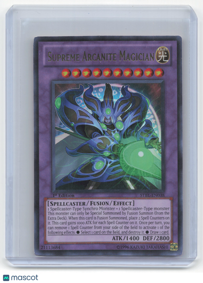 2010 Yu-Gi-Oh! Supreme Arcanite Magician Starstrike Blast UR Foil #STBL-EN038 NM