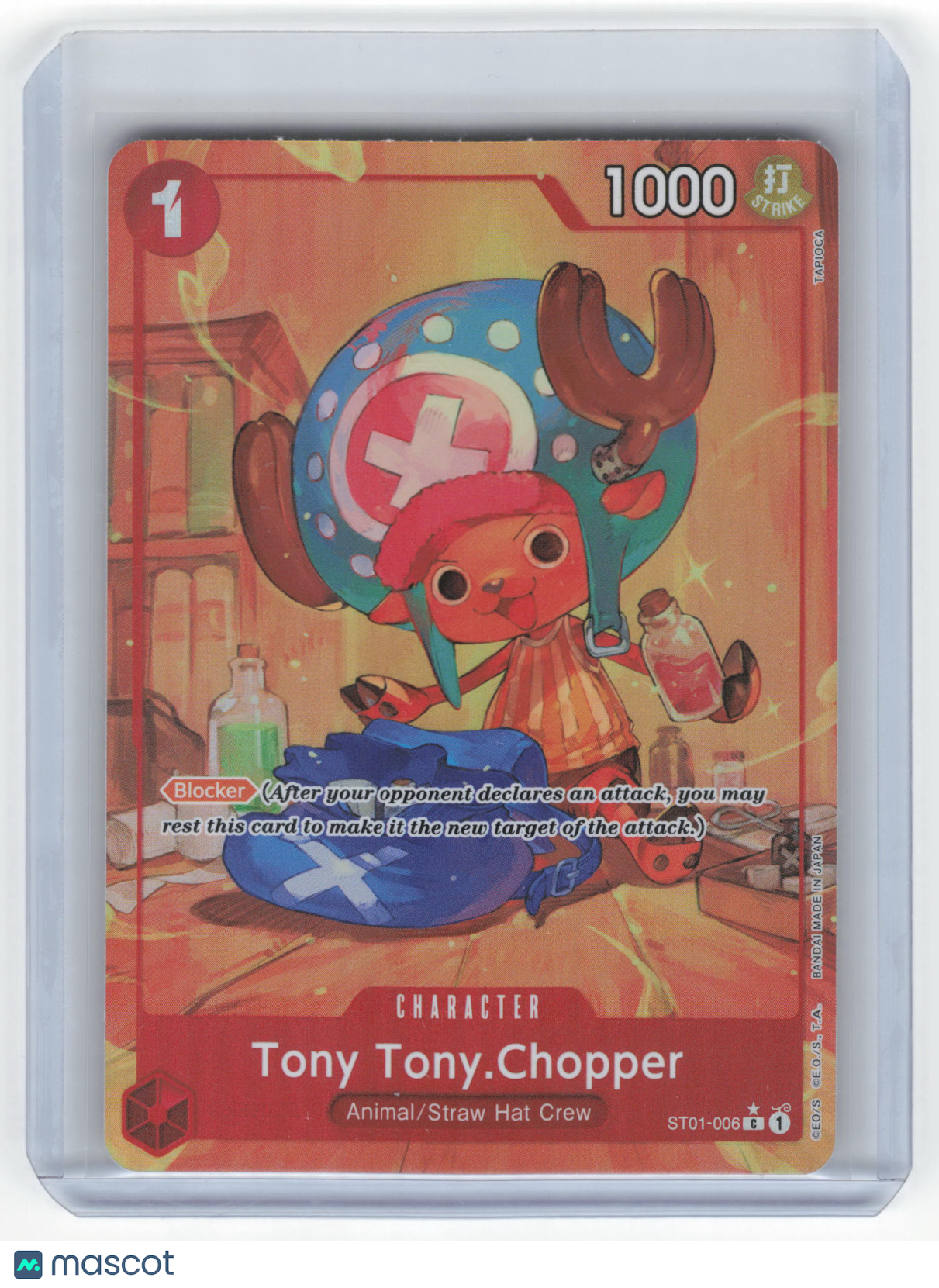 2022 One Piece Card Game Tony Tony Chopper PRB01 Alternate Art Foil #ST01-006