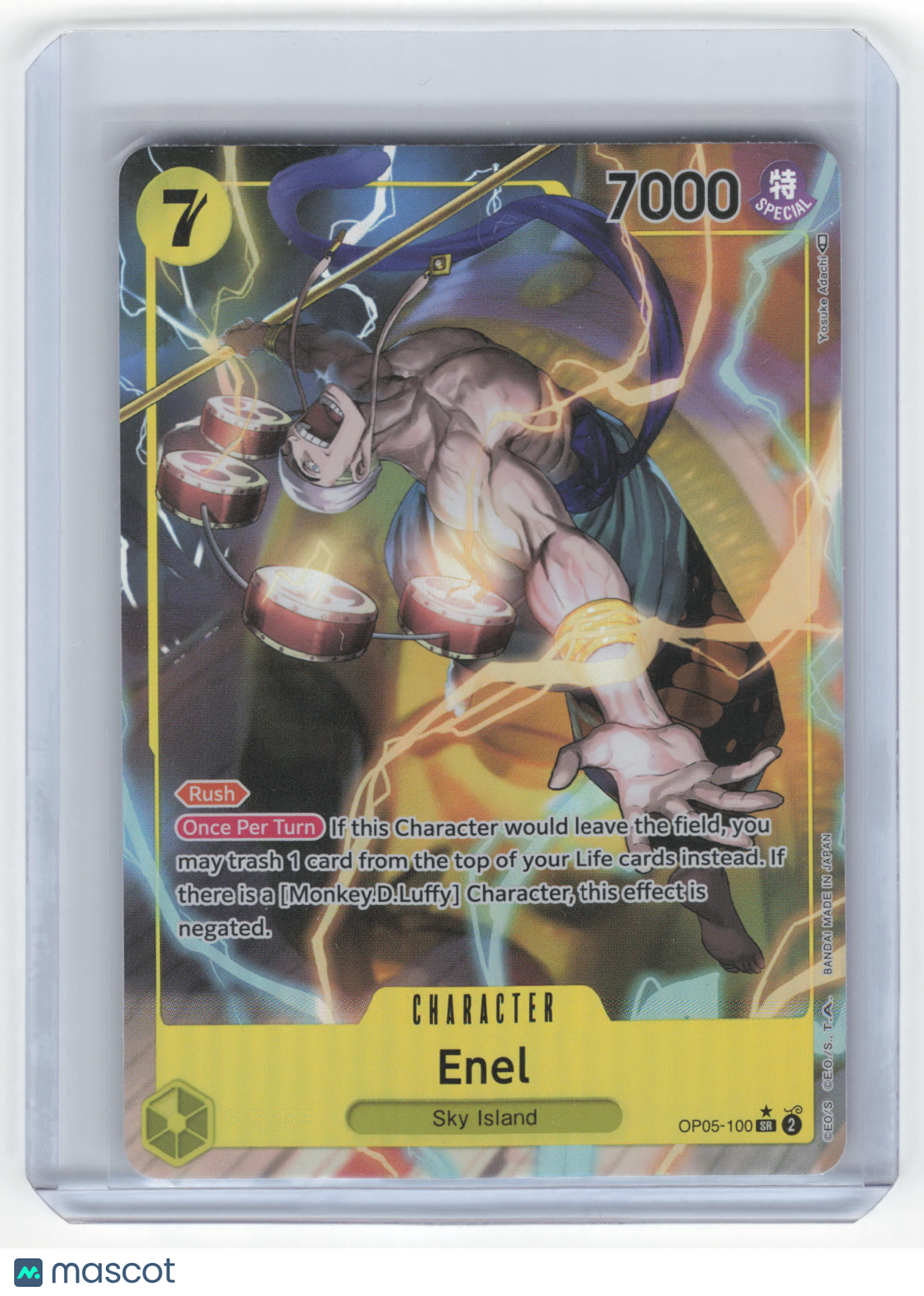 2023 One Piece Card Game Enel Awakening of the New Era Super Rare Foil #OP05-100