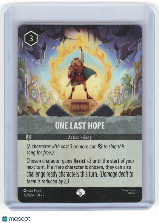 2025 Lorcana One Last Hope Fabled Epic Holofoil #222/204 Near Mint - Papa Joey's Collectibles