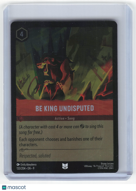 2025 Lorcana Be King Undisputed Fabled Uncommon Cold Foil #133/204 Near Mint - Papa Joey's Collectibles