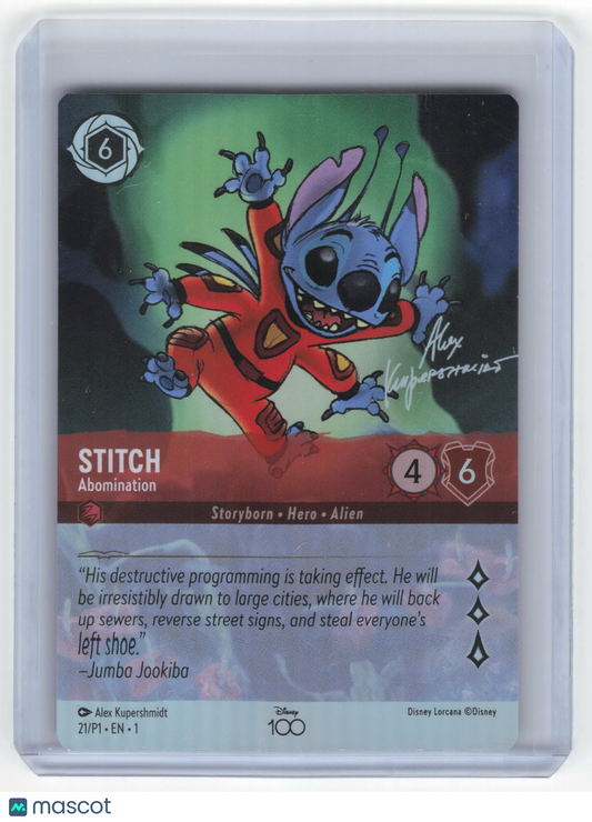 2023 Lorcana Stitch, Abomination Disney100 Promo Holofoil #21/P1 (Alt. Art) NM - Papa Joey's Collectibles