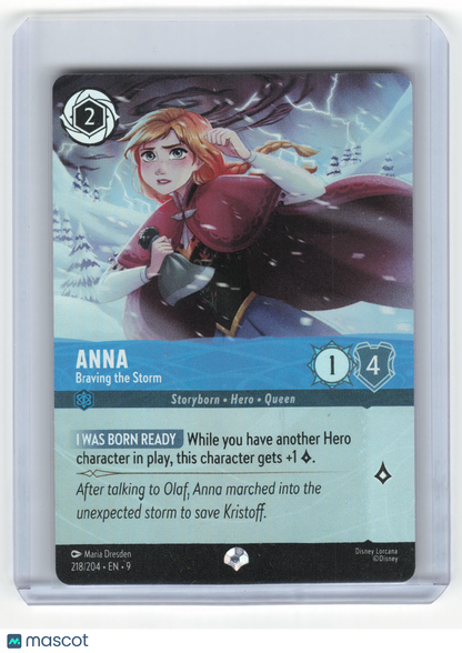 2025 Lorcana—Anna, Braving the Storm #218/204 Fabled—Epic Holofoil Near Mint