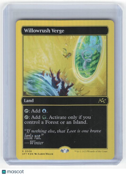 2025 Magic: The Gathering Willowrush Verge Aetherdrift Firstplacefoil Foil #0506 - Papa Joey's Collectibles