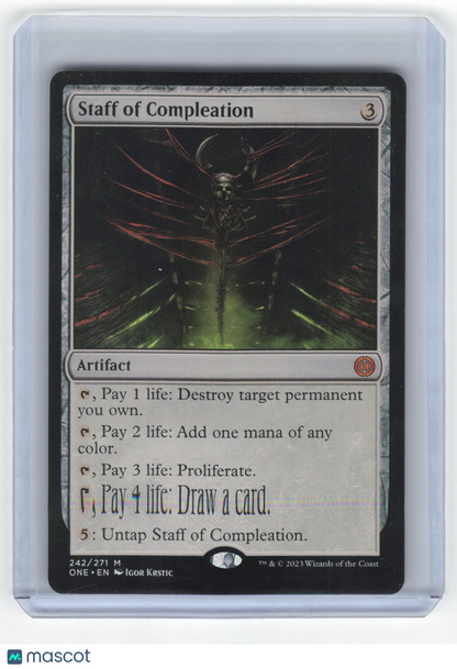 2023 MTG Staff of Compleation Phyrexia: All Will Be One Mythic Foil #242/271 NM