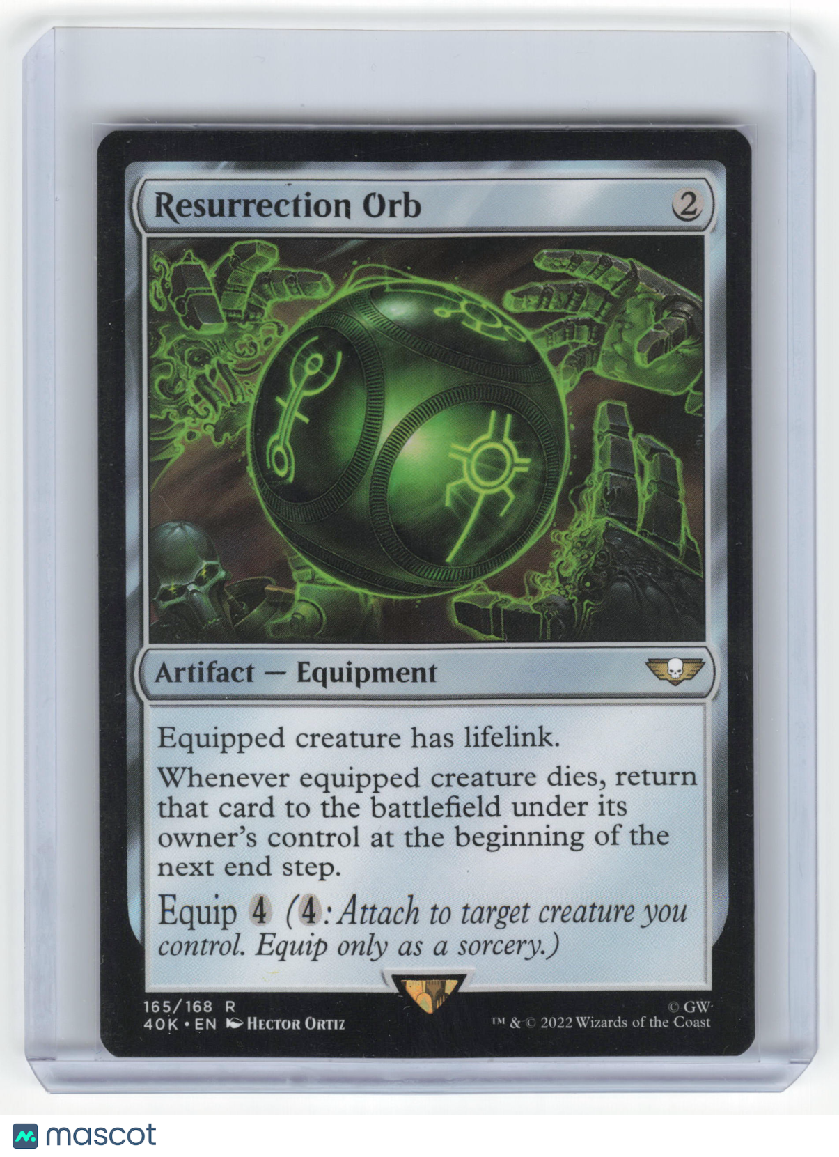 2022 Magic: The Gathering Resurrection Orb Warhammer 40K Rare Regular #165/168 - Papa Joey's Collectibles