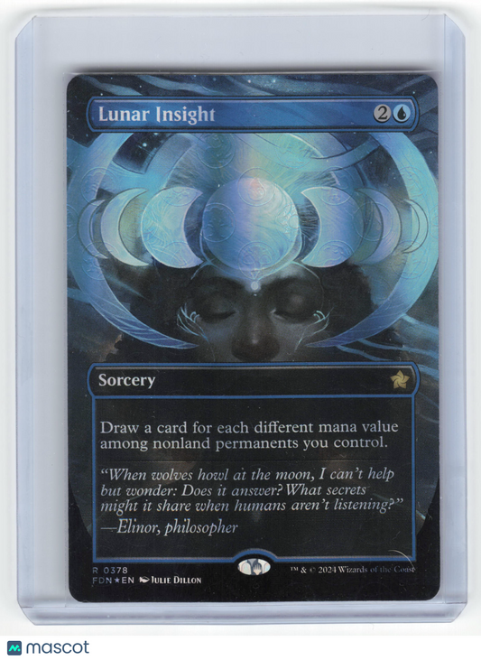2024 Magic: The Gathering Lunar Insight Foundations Rare Foil #0378 Borderless - Papa Joey's Collectibles