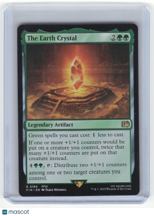 2025 Magic: The Gathering The Earth Crystal Final Fantasy Rare Regular #0184 NM - Papa Joey's Collectibles