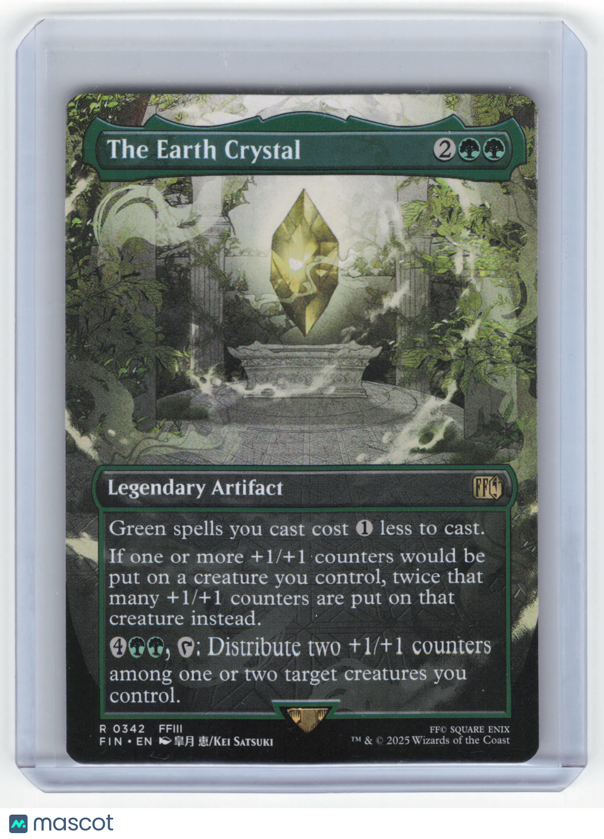 2025 MTG The Earth Crystal Final Fantasy Rare Regular #0342 Borderless - Papa Joey's Collectibles