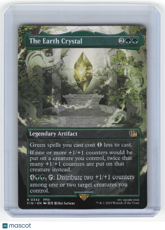 2025 MTG The Earth Crystal Final Fantasy Rare Regular #0342 Borderless - Papa Joey's Collectibles