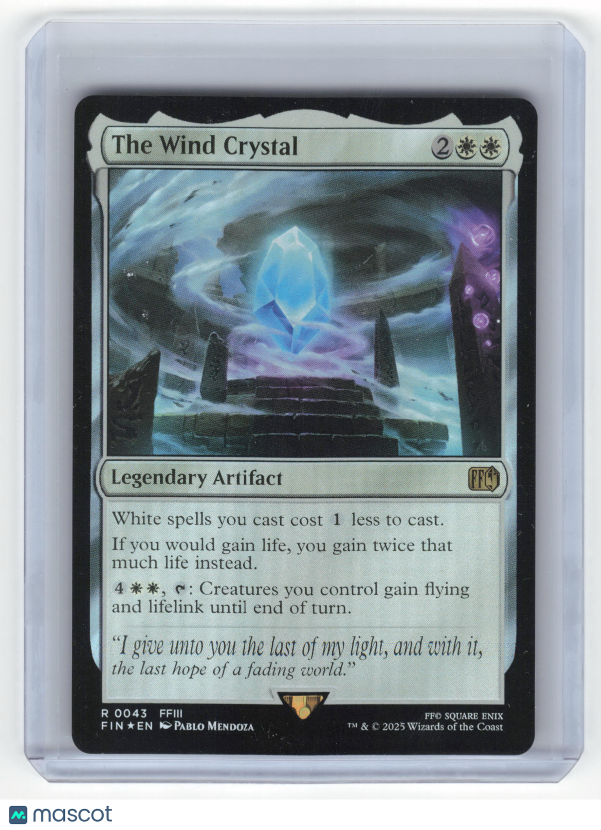 2025 Magic: The Gathering The Wind Crystal Final Fantasy Rare Foil #0043 NM - Papa Joey's Collectibles