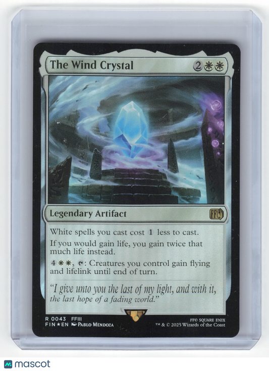 2025 Magic: The Gathering The Wind Crystal Final Fantasy Rare Foil #0043 NM - Papa Joey's Collectibles