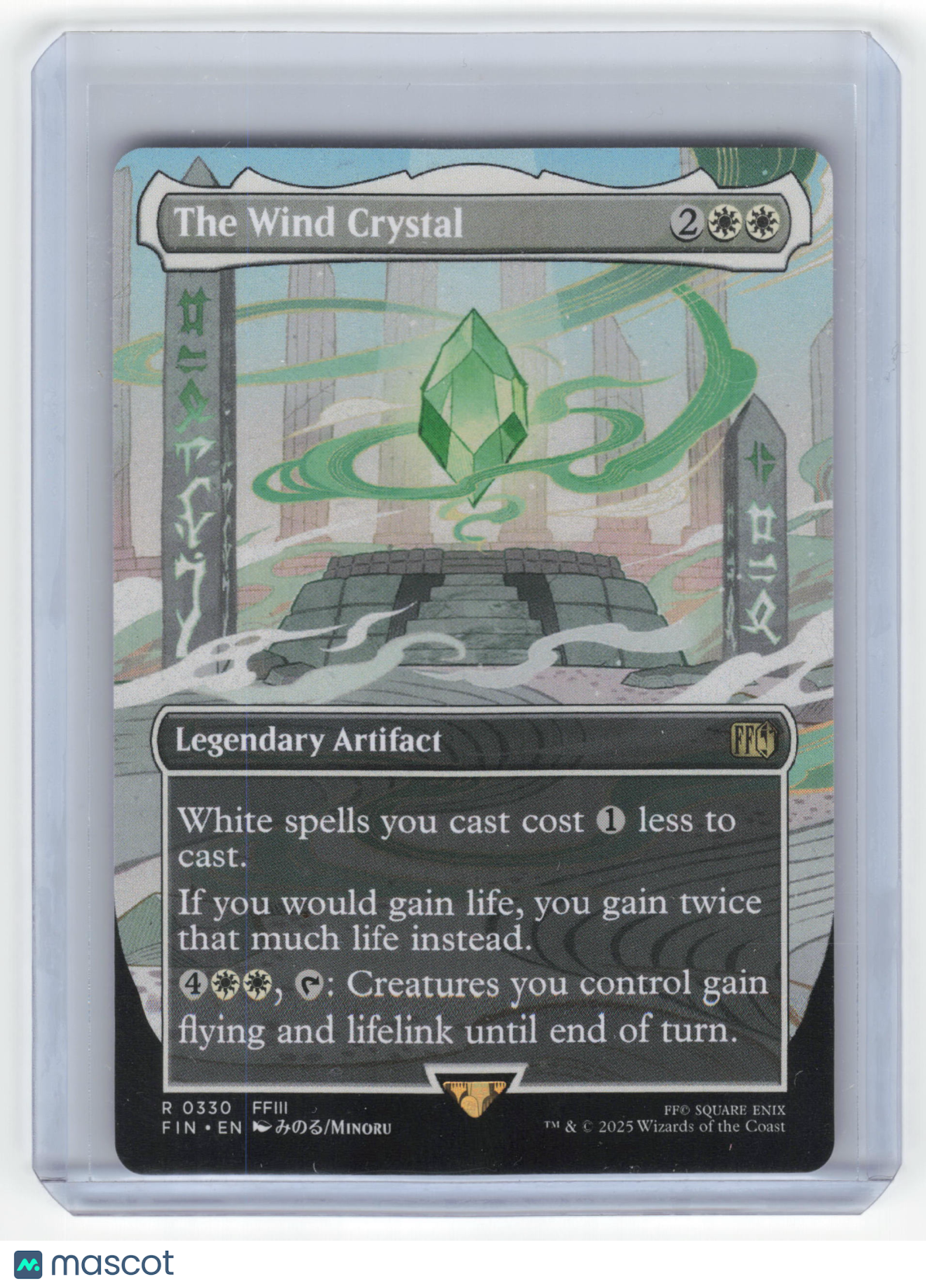 2025 MTG The Wind Crystal Final Fantasy Rare Regular #0350 Borderless - Papa Joey's Collectibles