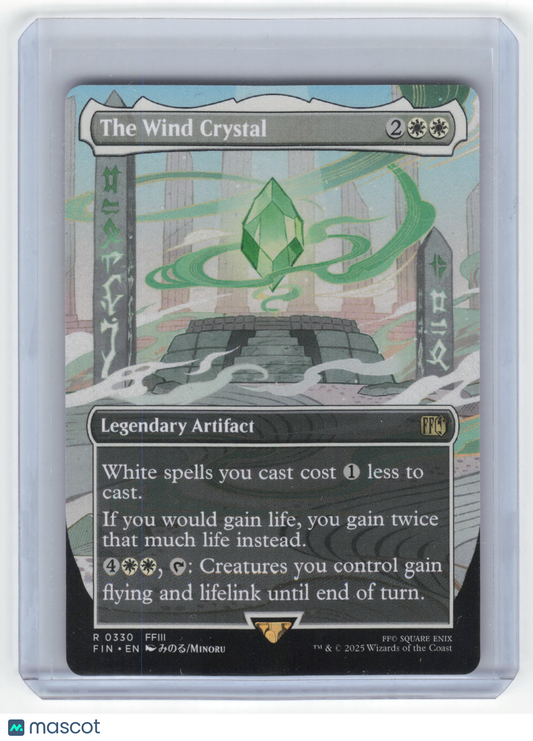 2025 MTG The Wind Crystal Final Fantasy Rare Regular #0350 Borderless - Papa Joey's Collectibles