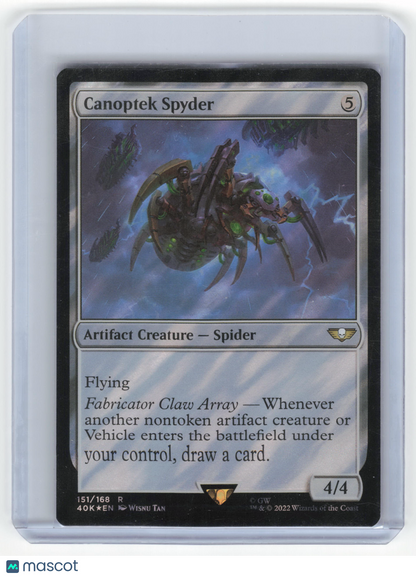 2022 MTG Canoptek Spyder Warhammer 40K Rare Foil #151 Surge Foil