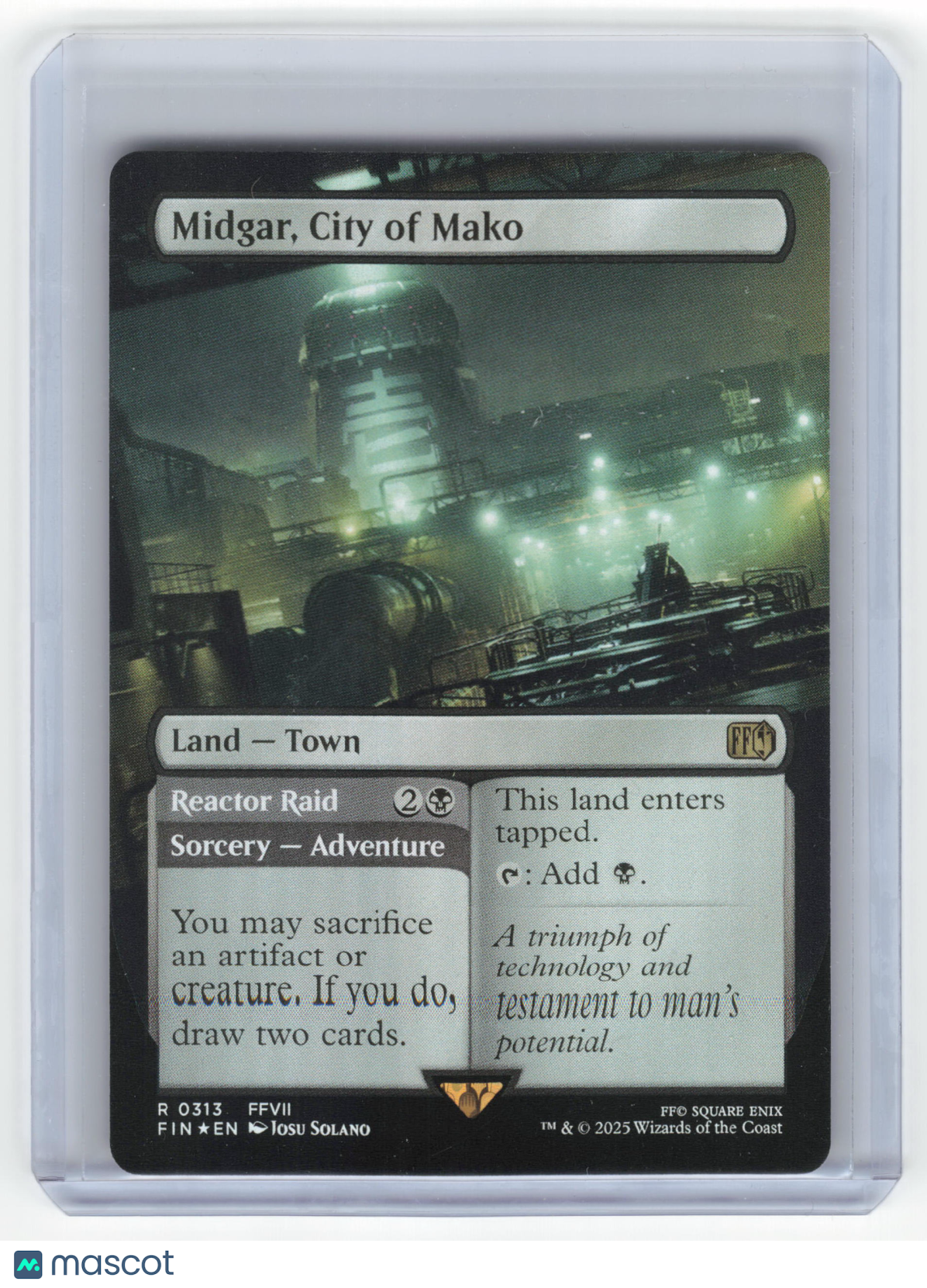 2025 MTG Midgar, City of Mako Final Fantasy Rare Foil #0313 Borderless