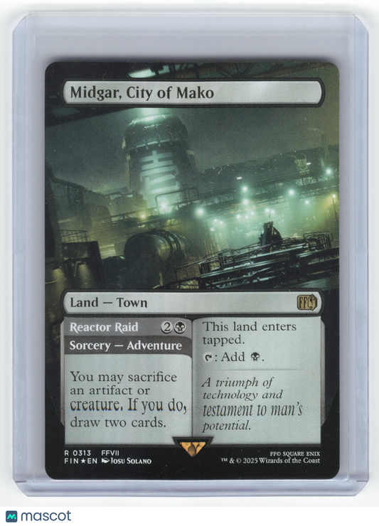 2025 MTG Midgar, City of Mako Final Fantasy Rare Foil #0313 Borderless