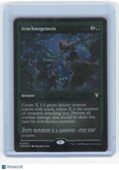 2023 Magic: The Gathering—Arachnogenesis #553 Commander Masters—Rare Foil Etched