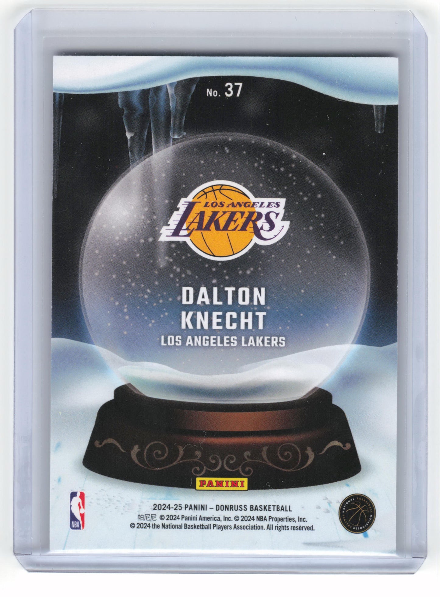 2024-25 Panini Donruss Snow Globe Basketball Dalton Knecht Rookie NM 66/75 #37