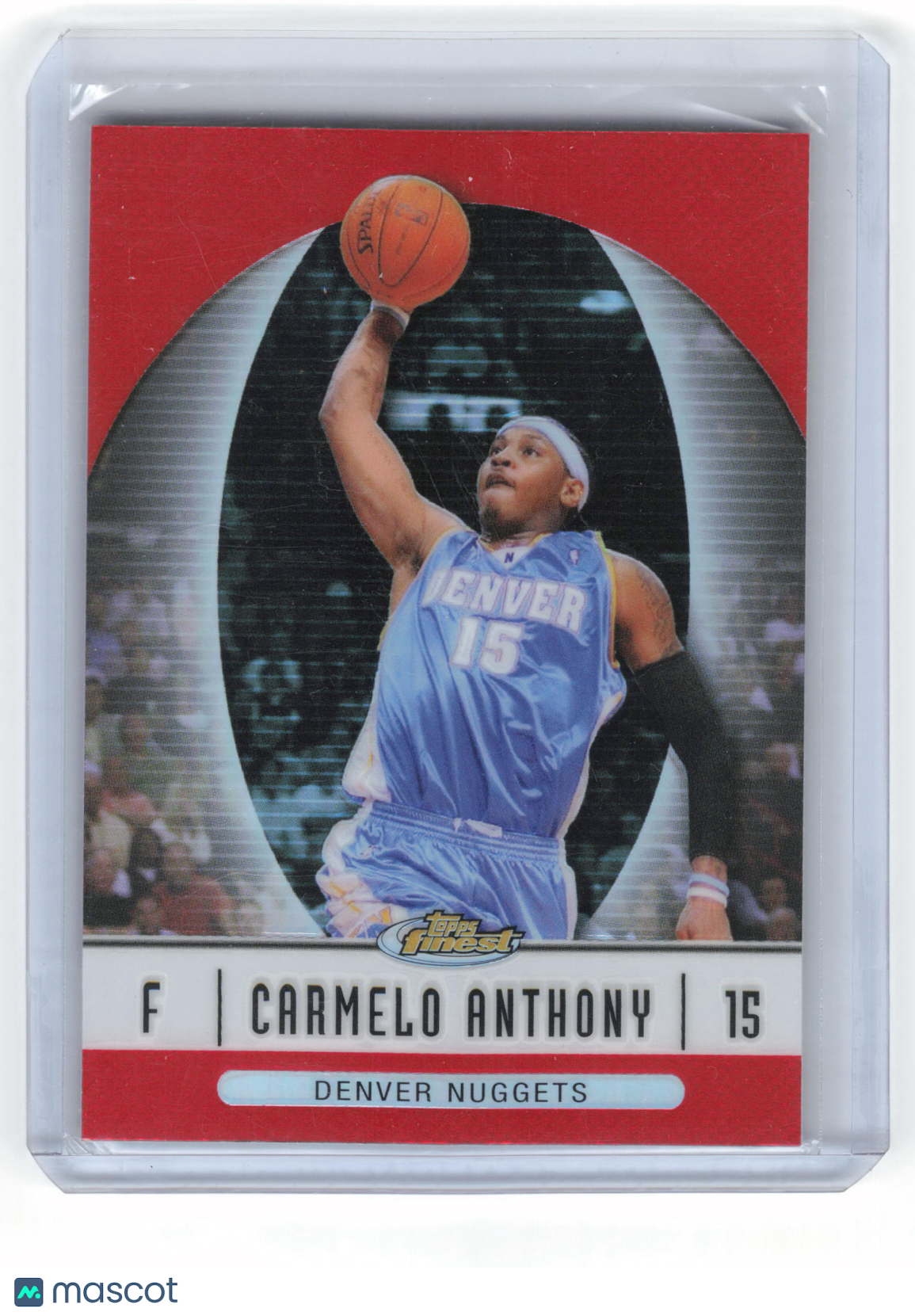 2007-08 Topps Chrome Refractor Basketball Carmelo Anthony NM Red Refractor #1