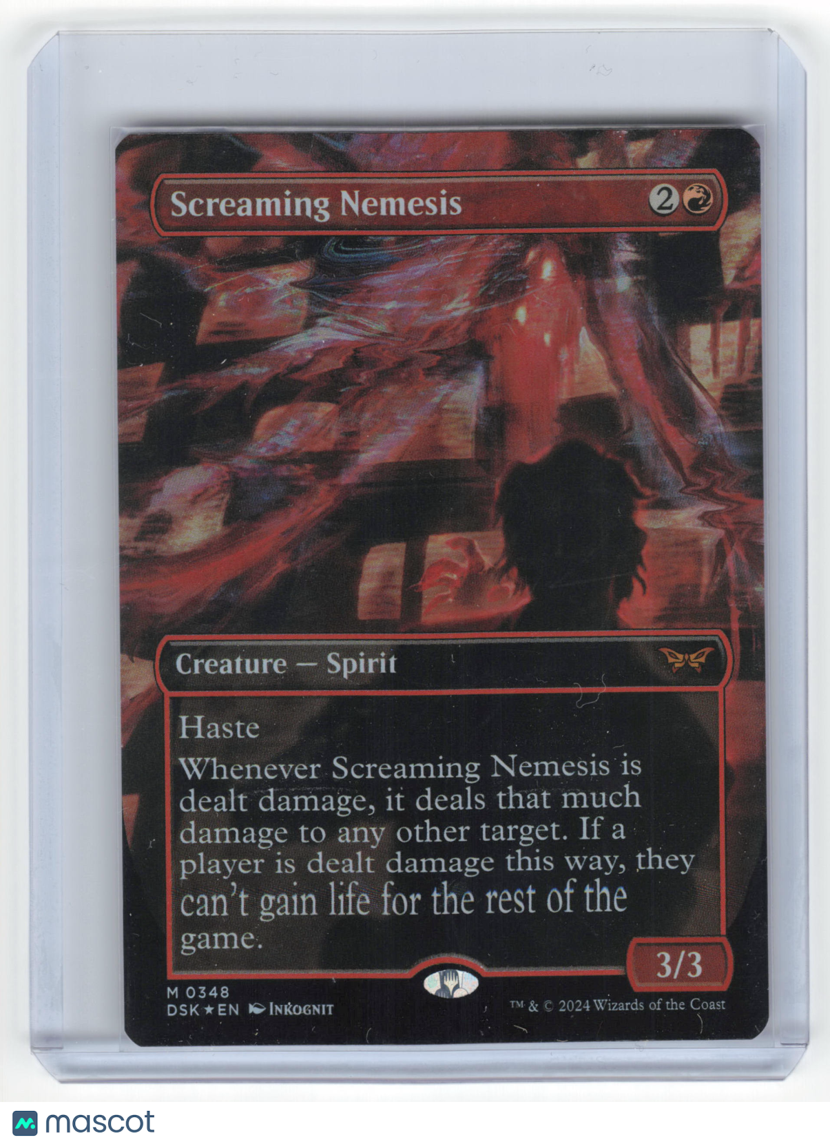 2024 Magic: The Gathering Screaming Nemesis DSK Mythic Foil #348 (Borderless) NM - Papa Joey's Collectibles