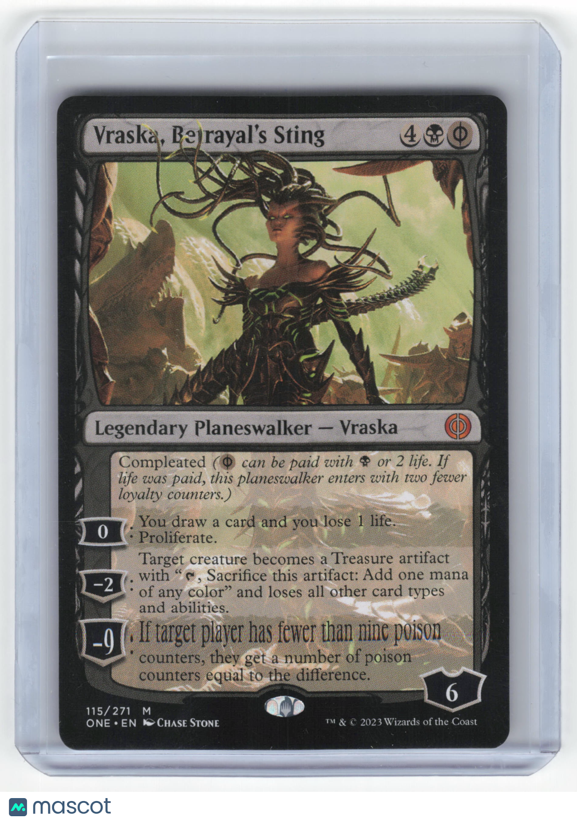 2023 MTG Vraska, Betrayal's Sting Phyrexia: All Will Be One Mythic #115/271