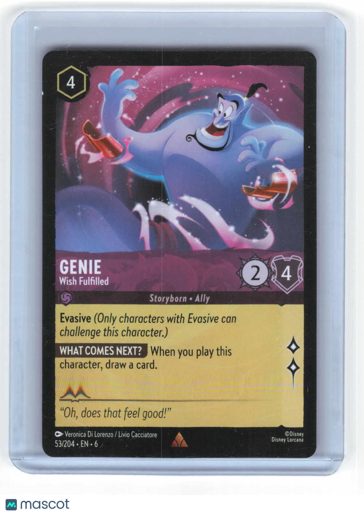 2024 Lorcana Genie - Wish Fulfullied Azurite Sea Rare Regular #53/204 - Papa Joey's Collectibles