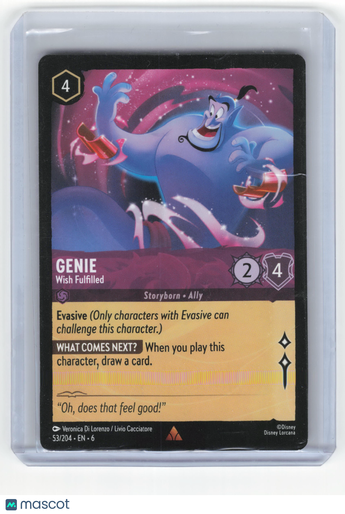 2024 Lorcana Genie - Wish Fulfilled Azurite Sea Rare Regular #53/204 - Papa Joey's Collectibles