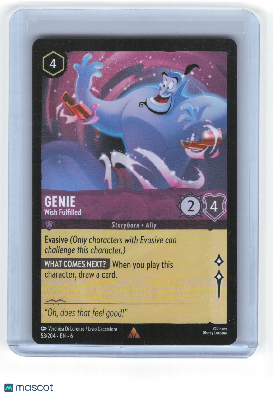 2024 Disney Lorcana Genie Wish Fulfilled Azurite Sea Rare Regular #53/204 - Papa Joey's Collectibles