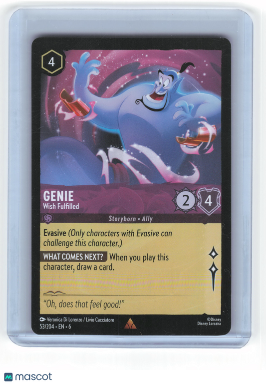 2024 Disney Lorcana Genie Wish Fulfilled Azurite Sea Rare Regular #53/204 - Papa Joey's Collectibles