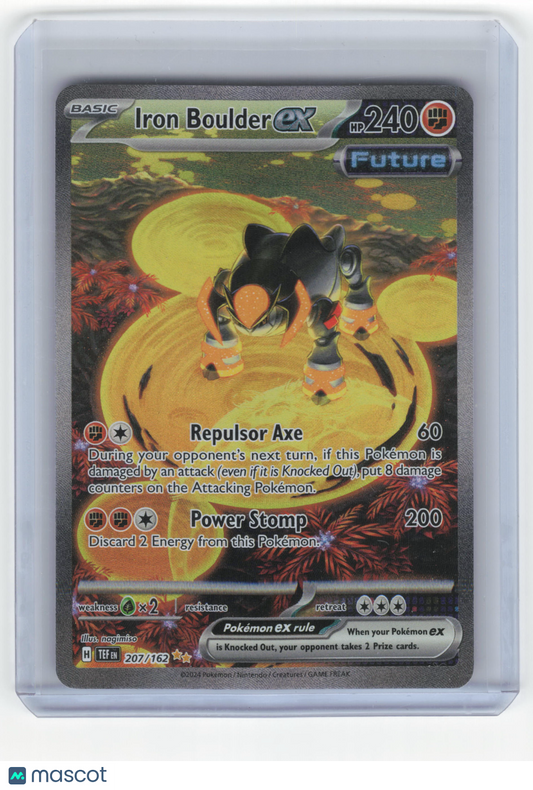 2024 Pokemon Iron Boulder EX Temporal Forces Special Illustration Rare #207/162