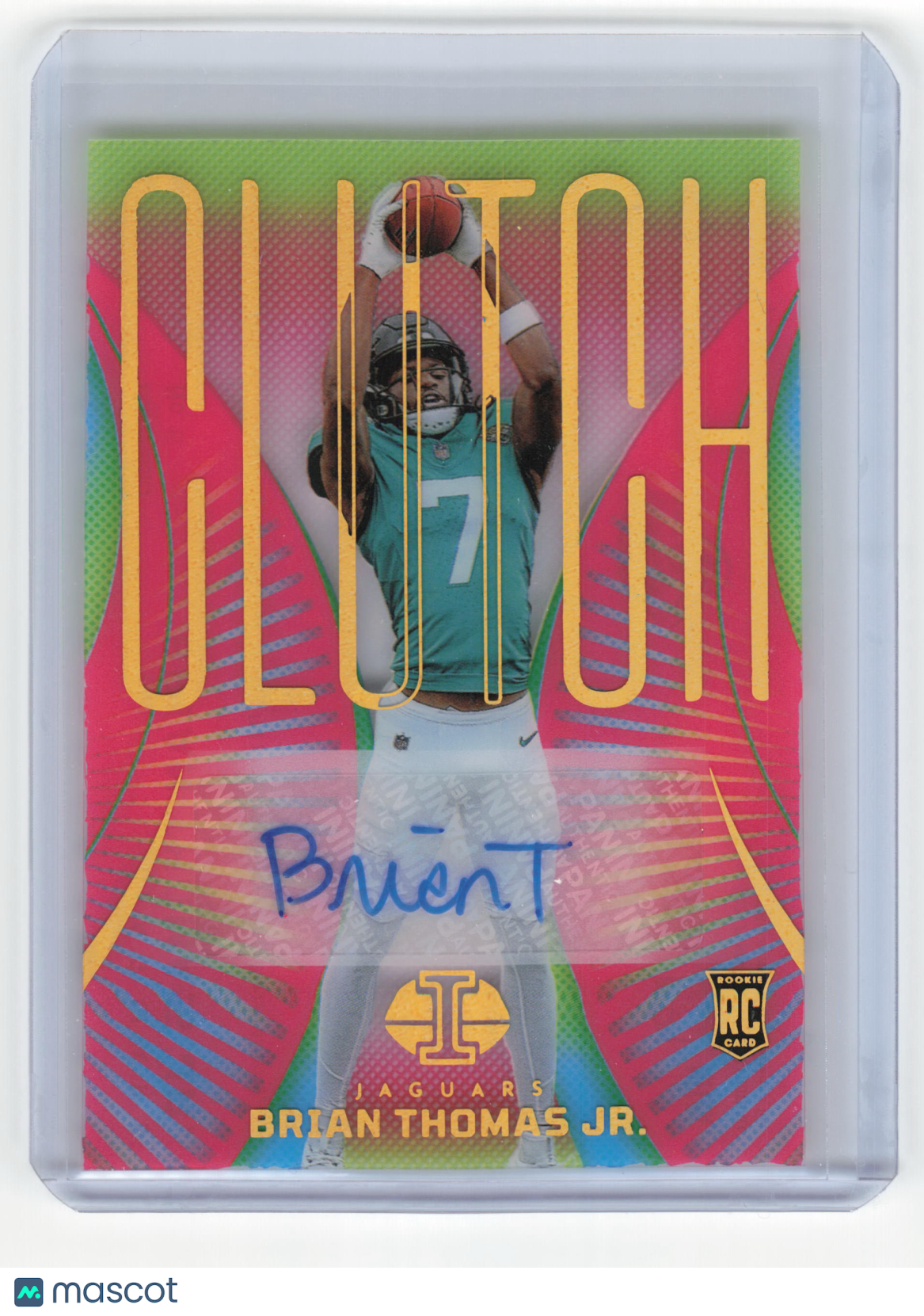 2024 Panini Illusions Clutch Football Brian Thomas Jr. Auto RC 13/50 #No. 6 VG