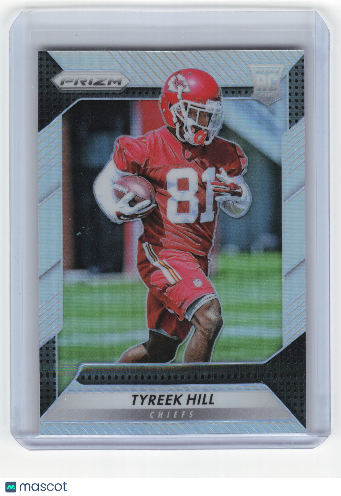2016 Panini Prizm Football Football Tyreek Hill Near Mint RC Silver #296 NM