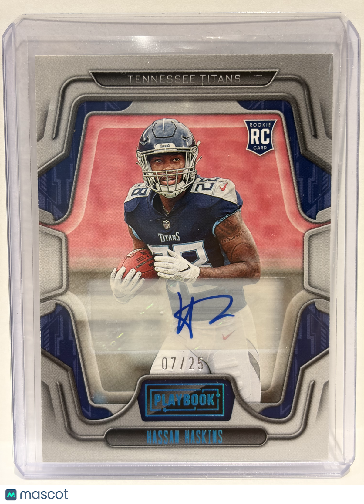 2023 Panini Playbook Football Hassan Haskins RC 07/25 #142 Near Mint