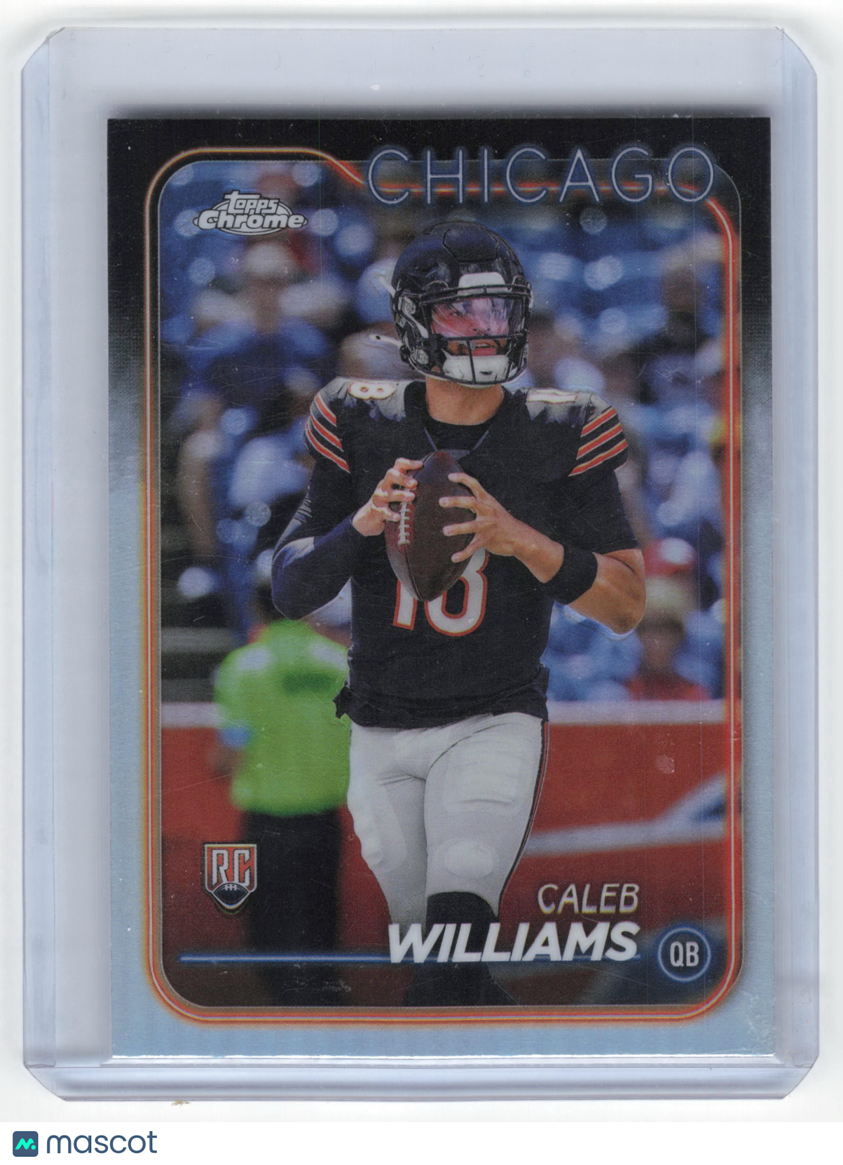 2024 Topps Chrome Football Caleb Williams RC Refractor #202 Near Mint