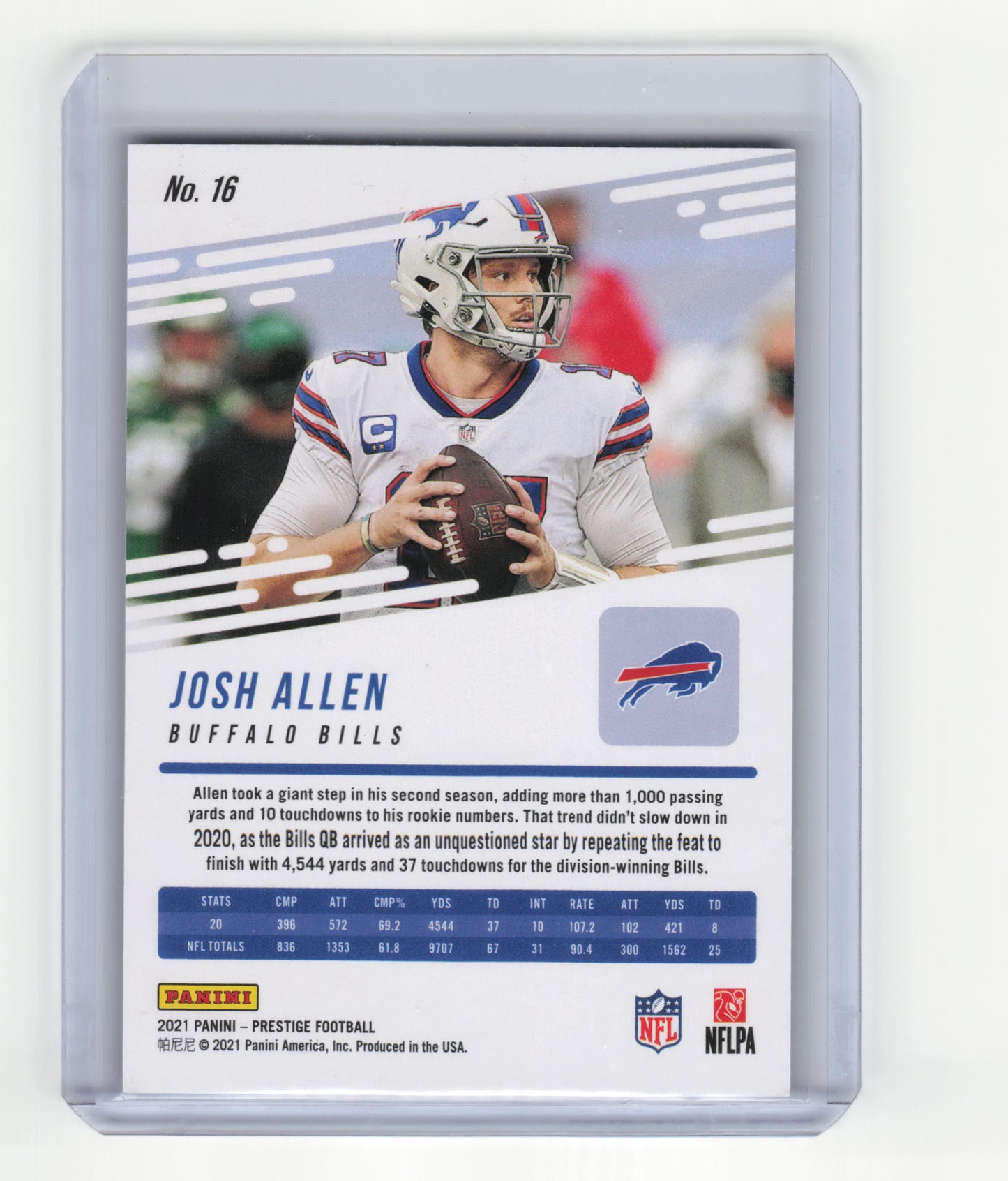 2021 Panini Prestige Xtra Points Football Josh Allen 295/299 Red #16 Near Mint