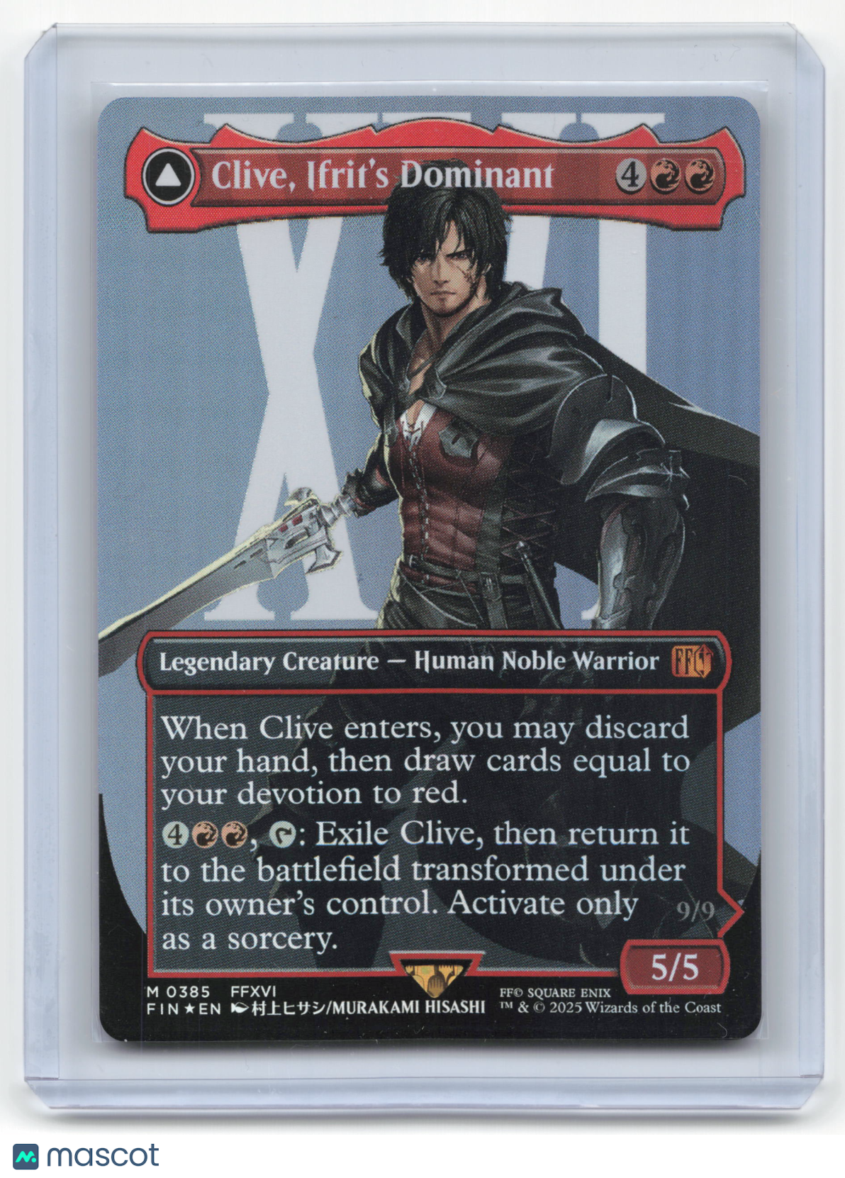 2025 MTG Clive, Ifrit's Dominant//Ifrit, Warden of Inferno FF #385 Borderless