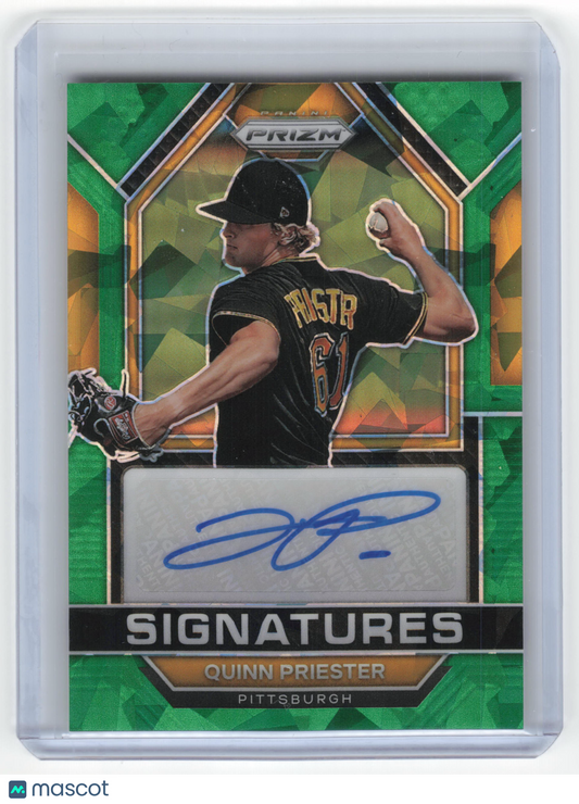 2023 Panini Prizm Signatures Baseball Quinn Priester Auto Green Ice #SIG-QP  NM