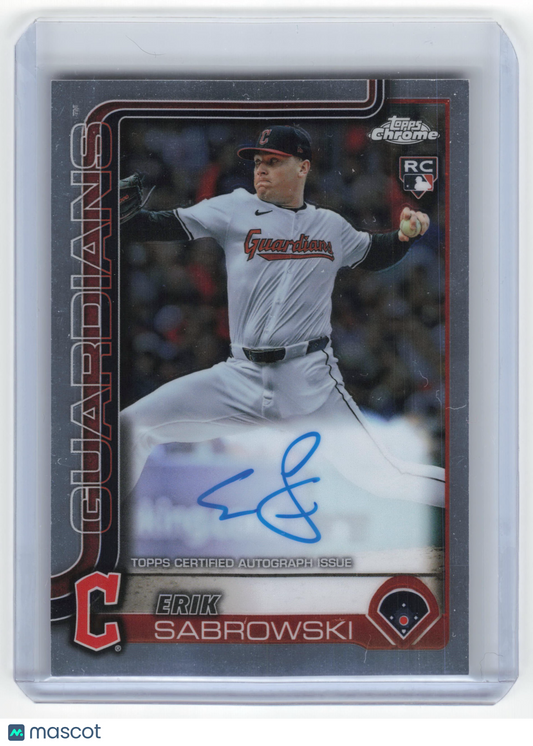 2025 Topps Chrome Baseball Erik Sabrowski RC #RA-ESA Near Mint