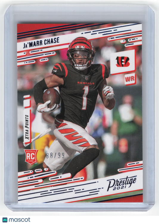 2022 Panini Prestige Football Ja'Marr Chase RC 88/99 Extra Points #212 Near Mint