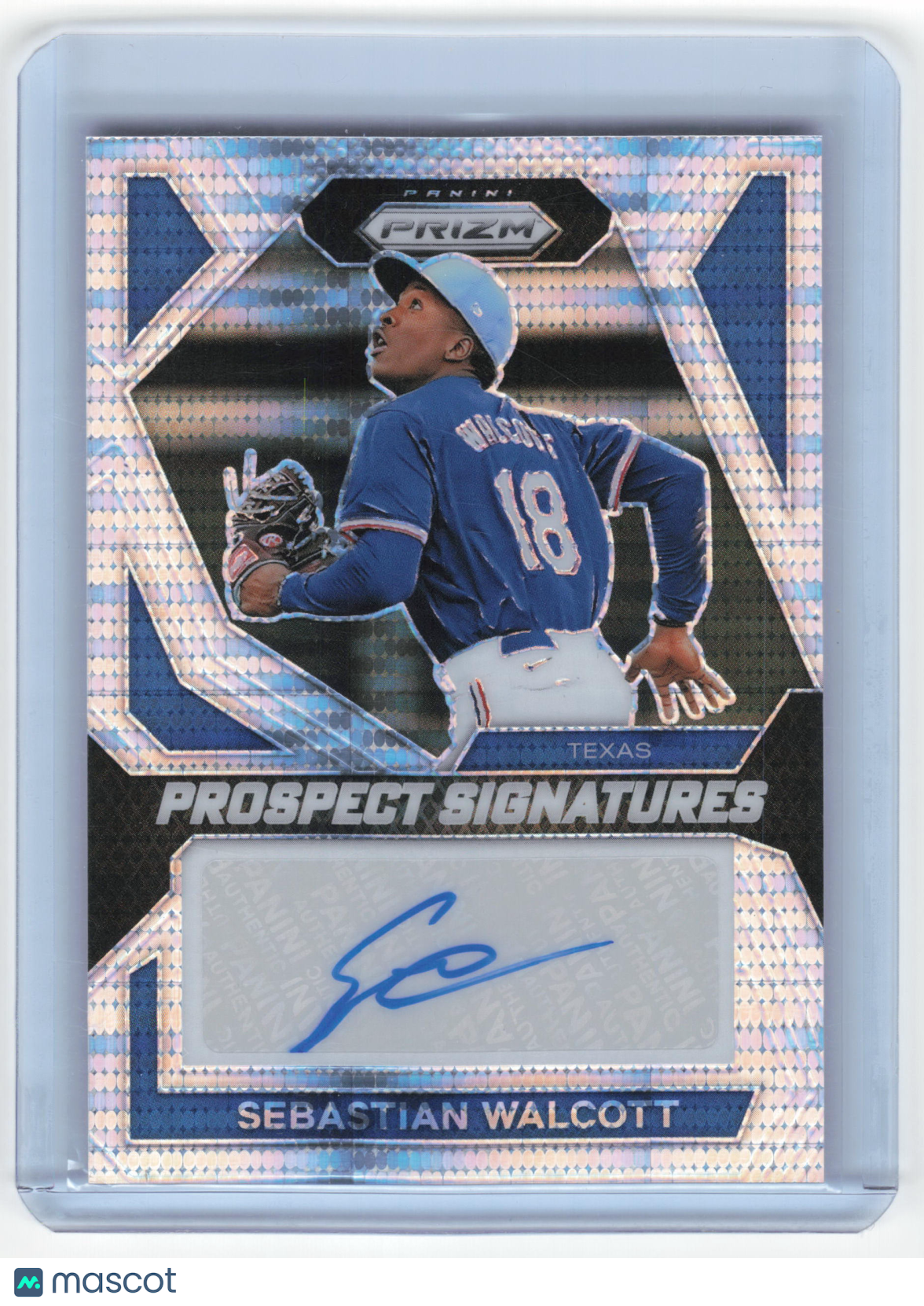 2024 Panini Prizm Baseball Sebastian Walcott Autograph 060/199 Pulsar #PS-SW NM