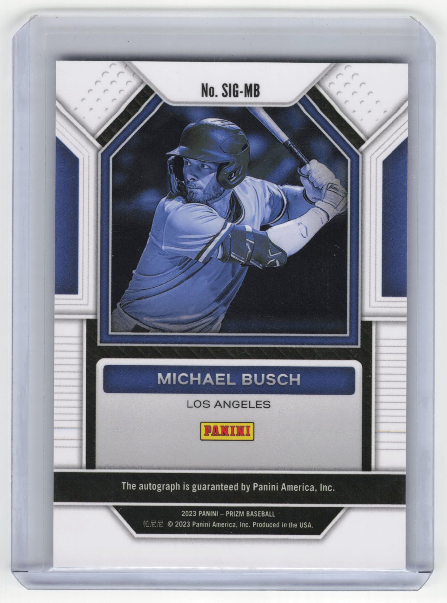 2023 Panini Prizm Signatures Baseball Michael Busch Autograph #SIG-MB Near Mint