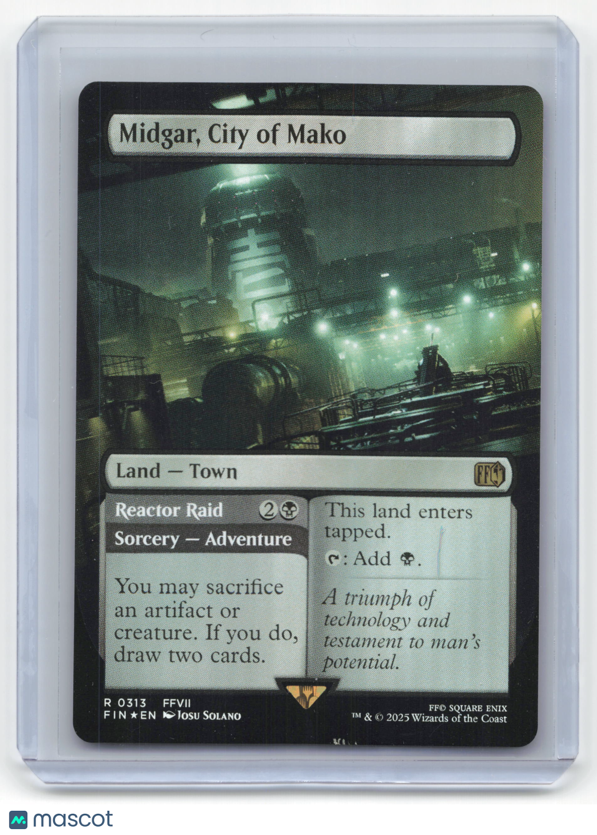 2025 MTG Midgar, City of Mako Final Fantasy Rare Foil #313 Borderless