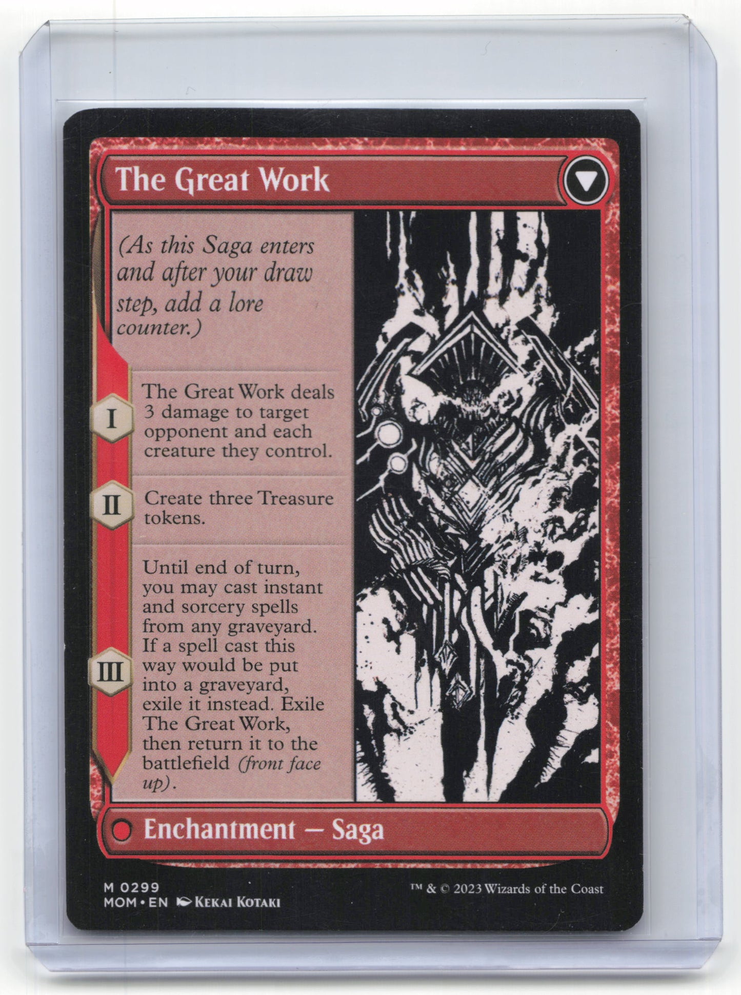 2023 MTG Urabrask // The Great Work March of the Machine Mythic Regular #299